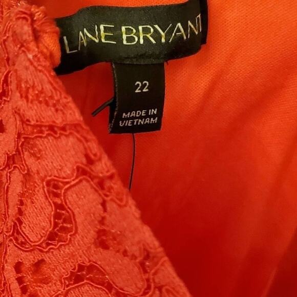 LANE Bryant BarbieCore Back Cutout Lace Fit & Flare Party Cocktail Dress Plus 22 - Picture 11 of 14